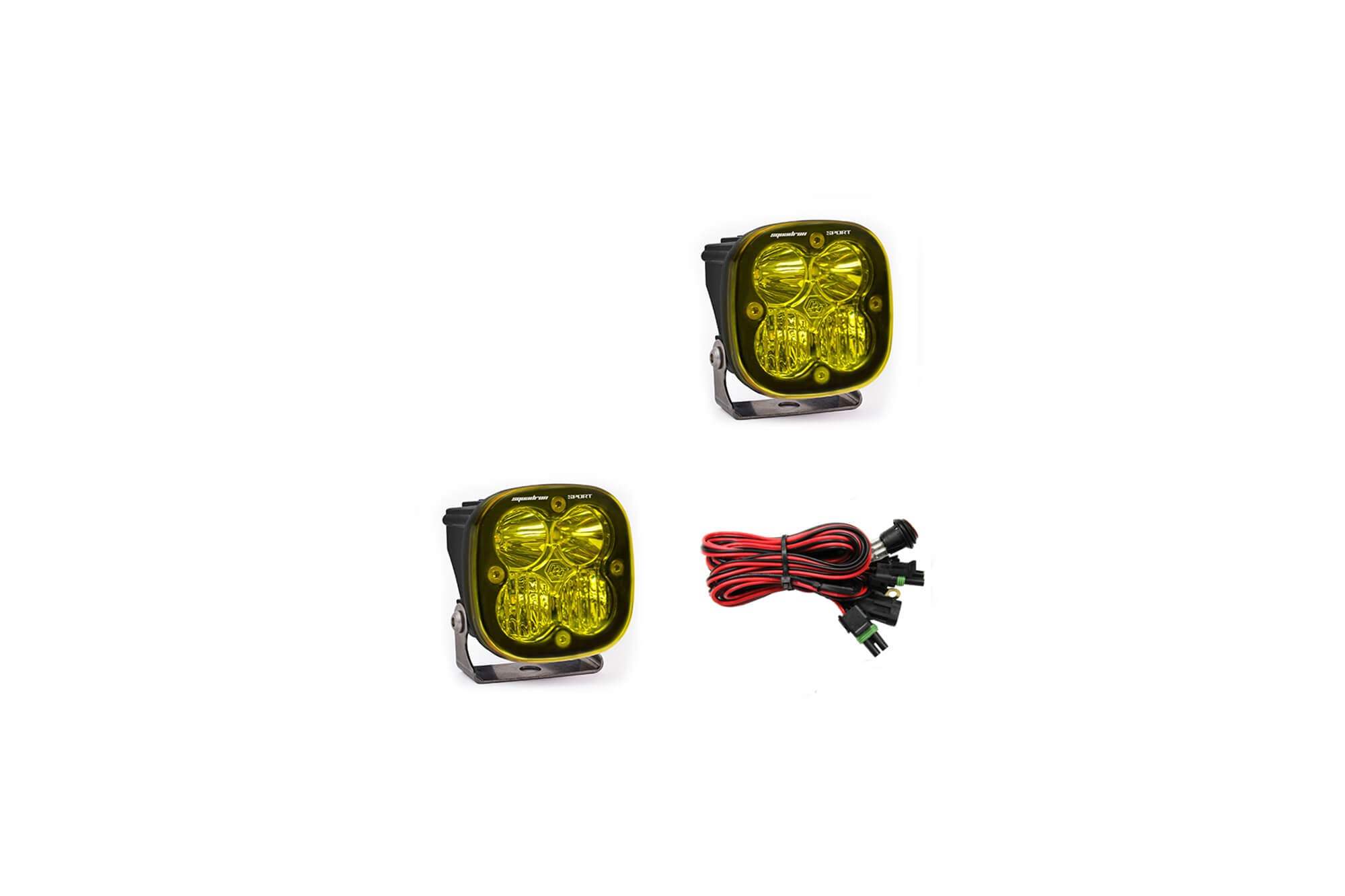 Baja Designs Squadron Sport Driving / Combo - Amber LED Light Pair