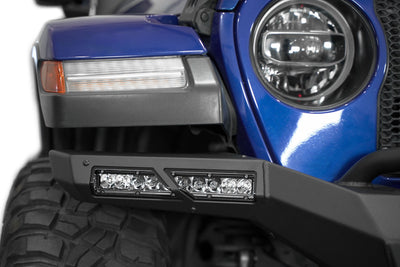 10 inch side lights on the Phantom Winch Front Bumper for the 2018-2024 Jeep JL/JT