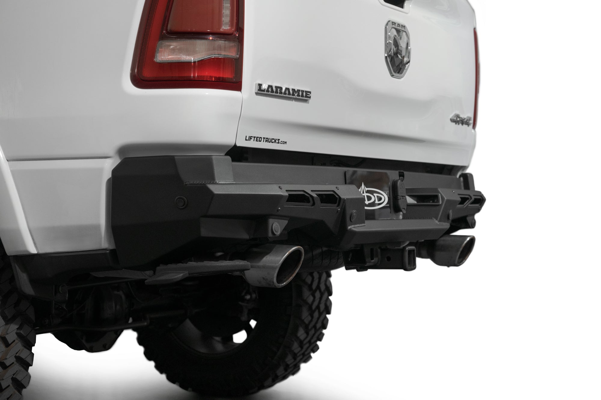 Corner Angle of the Black Label Rear Bumper for the 2019-2024 RAM 1500