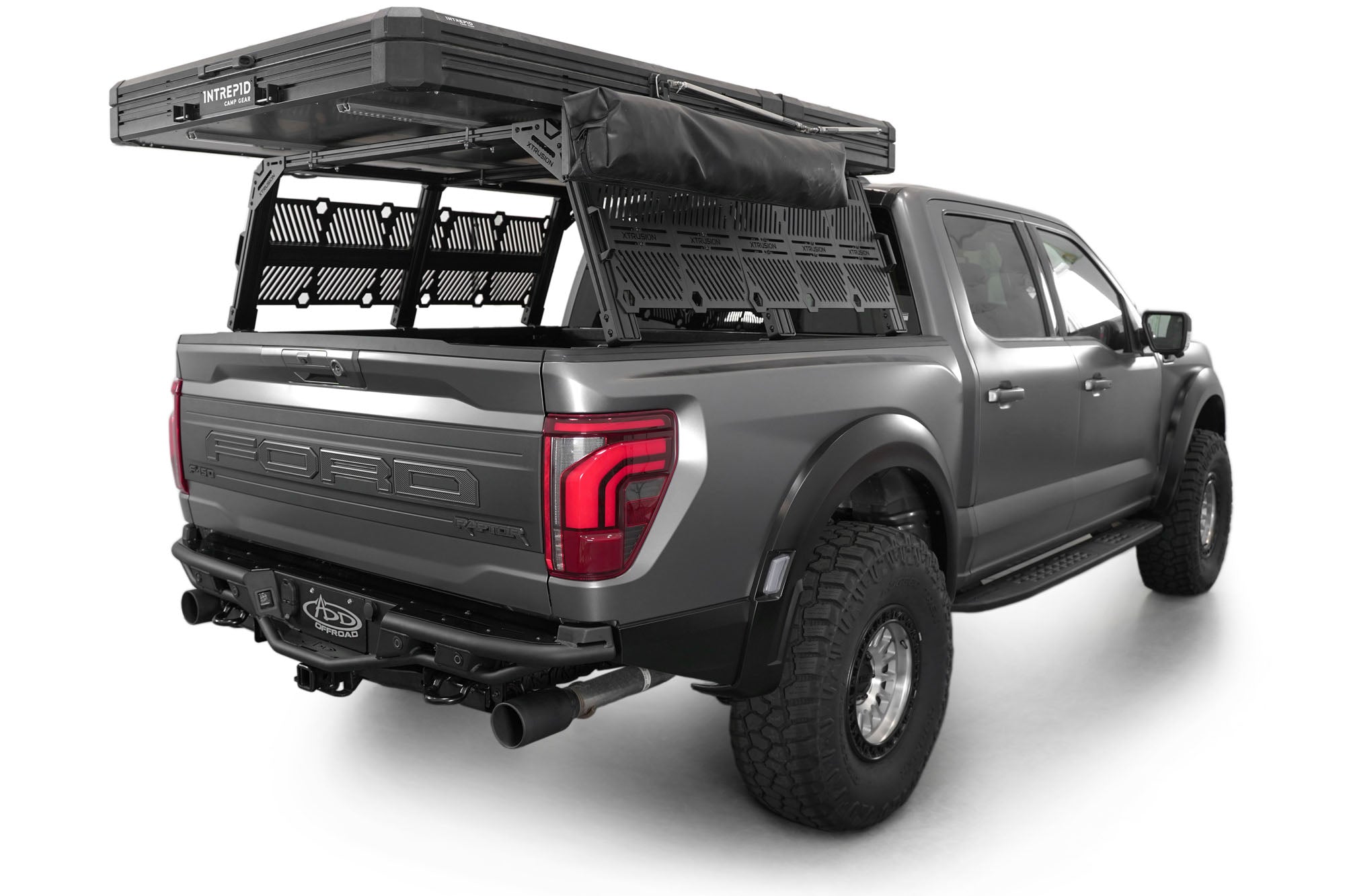 Full View of the Race Series Dovetail Rear Bumper for the 2021-2024 Ford F-150 Raptor