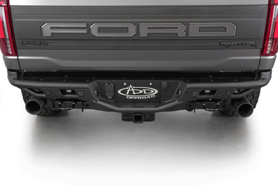 Top Step on the Race Series Dovetail Rear Bumper for the 2021-2024 Ford F-150 Raptor