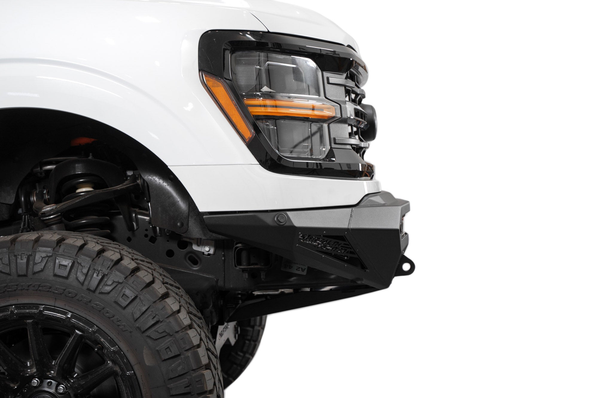 Side profile of the 2024 Ford F-150 Stealth Fighter Front Bumper