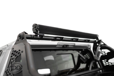 Light bar on the Race Series Chase Rack for the 2024+ Toyota Tacoma