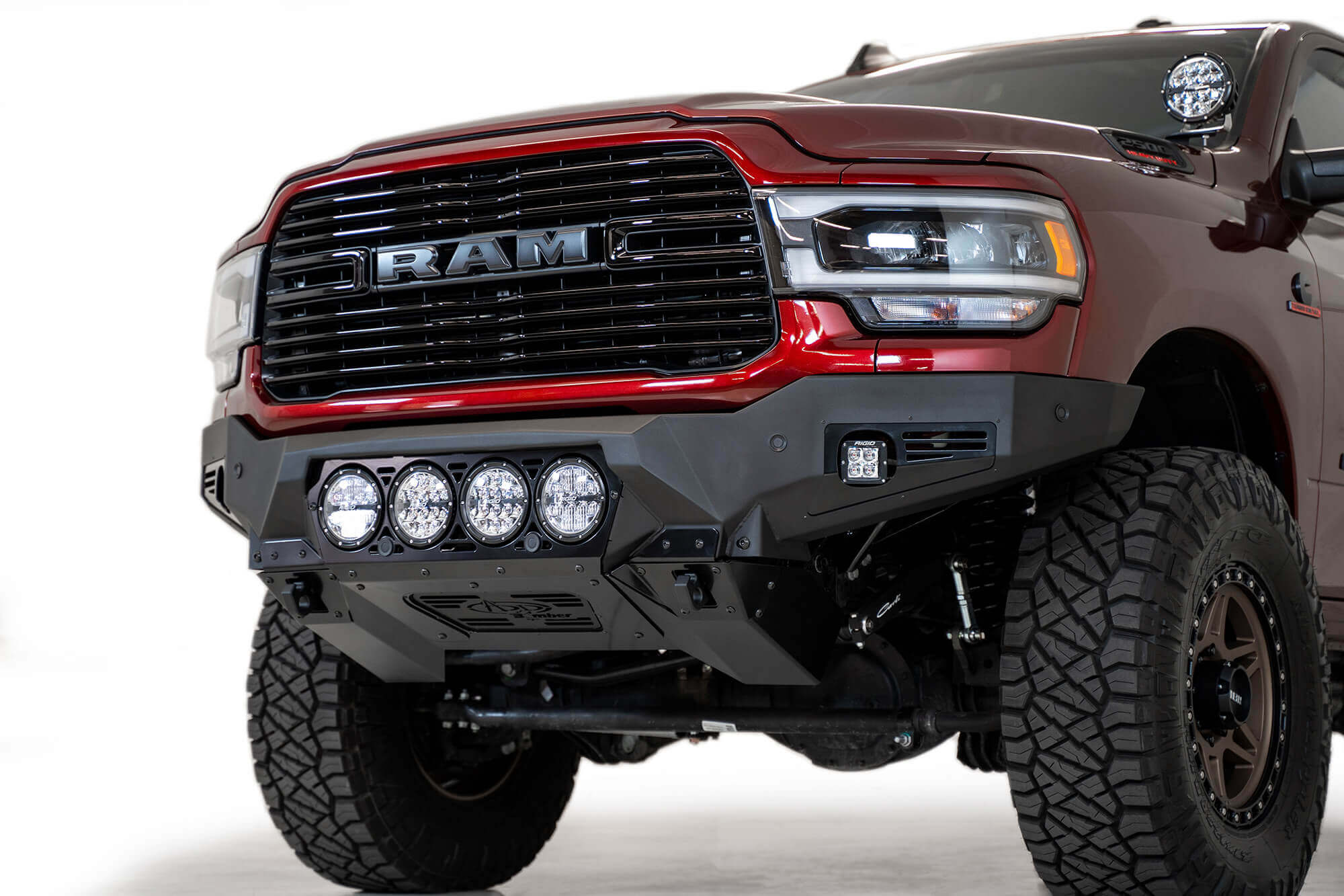 2019 - 2021 RAM 2500/3500 Bomber Front Bumper (RIGID): Addictive Desert ...